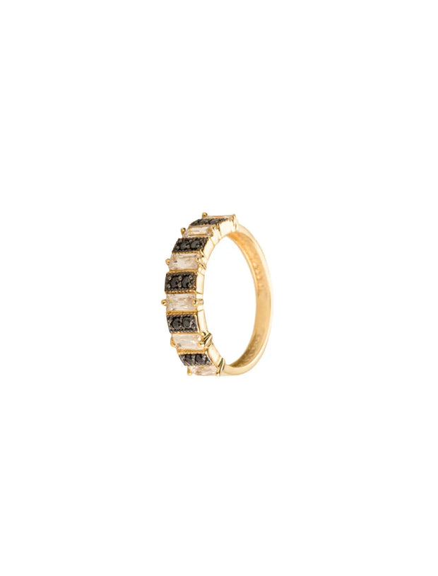 18K Gold Monochrome Band Ring